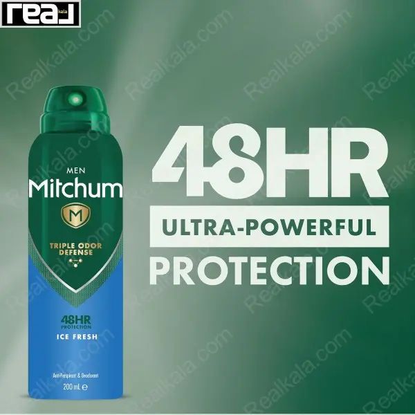 تبلیغ اسپری مردانه Ice Fresh با محافظت قوی و رایحه خنک