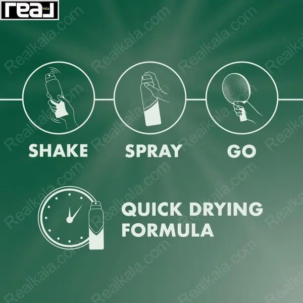 مراحل استفاده از اسپری مردانه Invisible Pure Energy با فرمول سریع خشک‌شونده