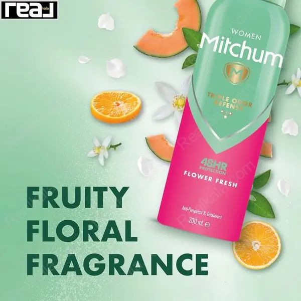 تبلیغ اسپری زنانه Flower Fresh با رایحه میوه‌ای و گلی