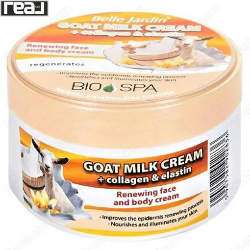 کرم صورت و بدن بل جاردین مدل شیر بز Belle Jardin BIO SPA Goat Milk Cream 200ml
