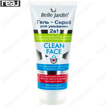 ژل اسکراب شست‌وشوی صورت بل جاردین مدل تی تری Clean Face حجم 200 میل