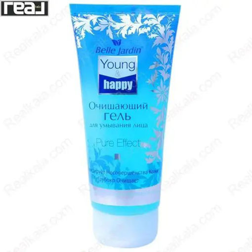ژل شستشوی صورت بل جاردین مدل یانگ اند هپی آبی Belle Jardin Cleansing Gel 200ml