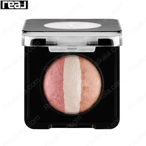 رژگونه سه‌ گانه فلورمار شماره ۵۳ مدل پینکی تریو Flormar Baked Blush-On 053 Pinky Trio