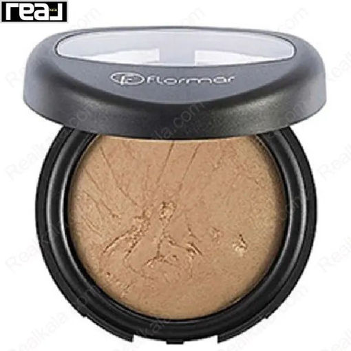 رژگونه فلورمار شماره ۲۱ مدل بژ طلایی Flormar Baked Blush-On 021 Beige With Gold