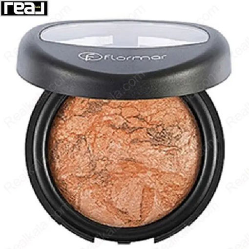 رژگونه فلورمار شماره ۴۶ مدل تاچ آف اپریکات Flormar Baked Blush-On 046 Touch of Apricot