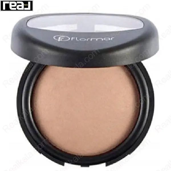رژگونه بیکد فلورمار شماره 049 رنگ Matte Golden Peach با تناژ گرم هلویی-طلایی مات و بافت مخملی در قاب مشکی