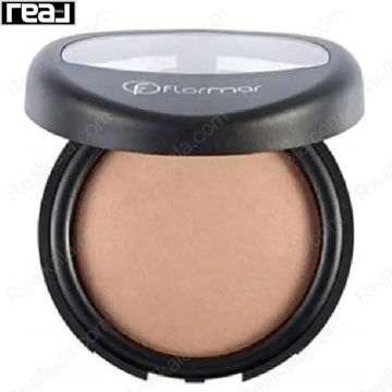رژگونه بیکد فلورمار شماره 049 رنگ Matte Golden Peach با تناژ گرم هلویی-طلایی مات و بافت مخملی در قاب مشکی