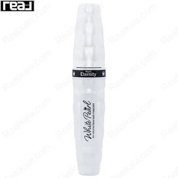ریمل Royal Eternity مدل White Pearl با بسته‌بندی سفید و فرمول حجم‌دهنده مناسب ایجاد جلوه مژه‌های پرپشت