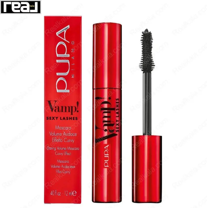 بسته‌بندی ریمل پوپا مدل Vamp Sexy Lashes با تاکید بر حجم بالا و حالت‌دهی فرخورده