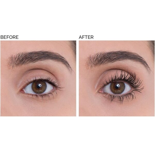 قبل و بعد استفاده از ریمل پوپا Vamp Sexy Lashes با افزایش حجم و حالت مژه‌ها