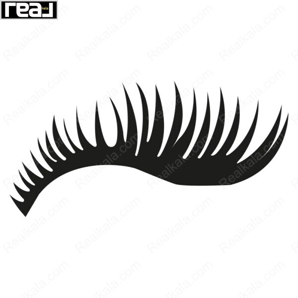 گرافیک تبلیغاتی ریمل پوپا Vamp Sexy Lashes با تصویر نمادین مژه فرخورده	
