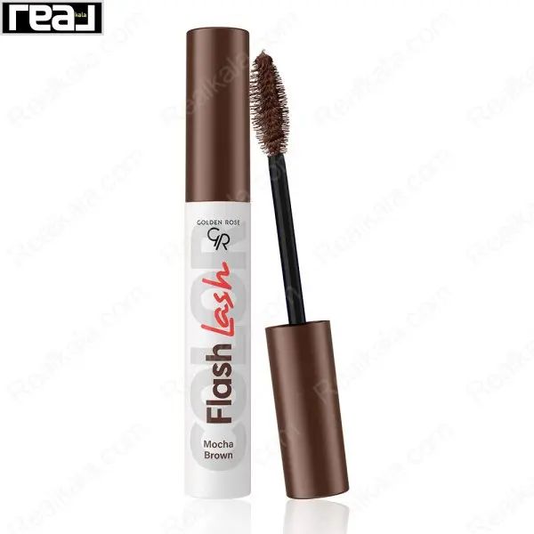 ریمل رنگی گلدن رز شماره 08 مدل Flash Lash با رنگ قهوه‌ای موکا