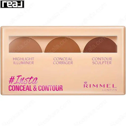 پالت کانتور و کانسیلر ریمل لاندن مدل اینستا شماره ۳۰ Rimmel London Insta Conceal & Contour Palette Dark