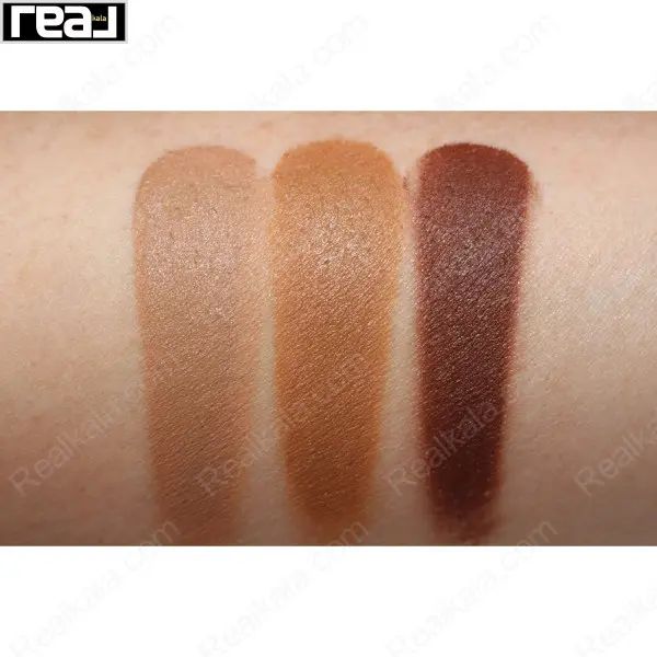 تست رنگ‌های پالت ریمل شماره 030 روی پوست با تناژ تیره و پوشش طبیعی