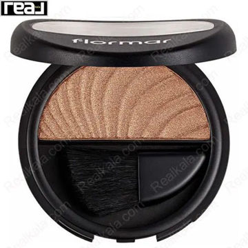 رژگونه فلورمار شماره 108 مدل Shining Bronze با رنگ برنزی طلایی و براش داخلی