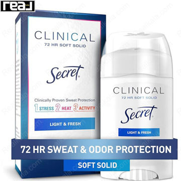 ضد تعریق سکرت کلینیکال 72 ساعته سافت سالید مدل Light & Fresh