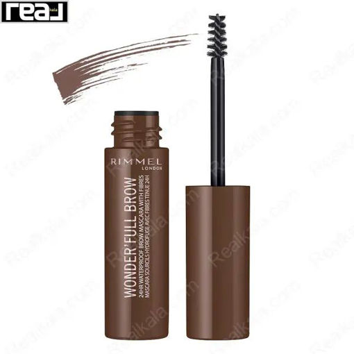 ریمل ابرو ریمل لندن شماره Rimmel London Wonder Full Brow Mascara Medium 002
