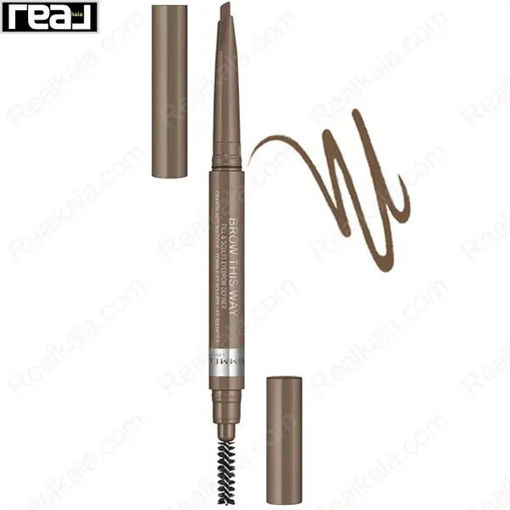 مداد هاشور دیفاینر ابرو ریمل لندن شماره 001 Rimmel Brow This Way Blonde