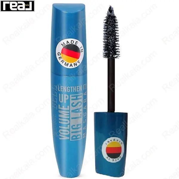 ریمل Bell Volume It Up Big Lash Mascara با برس حجم‌دهنده و بدنه آبی، مناسب افزایش حجم و پرپشت نشان دادن مژه‌ها