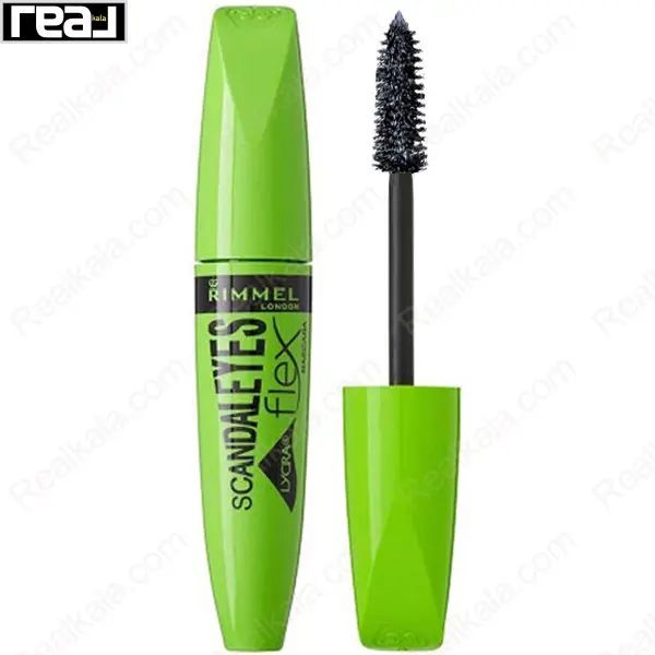 ریمل حجم‌دهنده ریمل لندن مدل Scandaleyes Lycra Flex با تیوب سبز فسفری