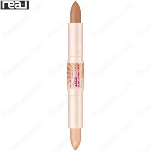 کانتور استیکی دو‌ کاره ریمل لندن شماره ۳۰۰ Rimmel London Insta Duo Contour Stick Dark
