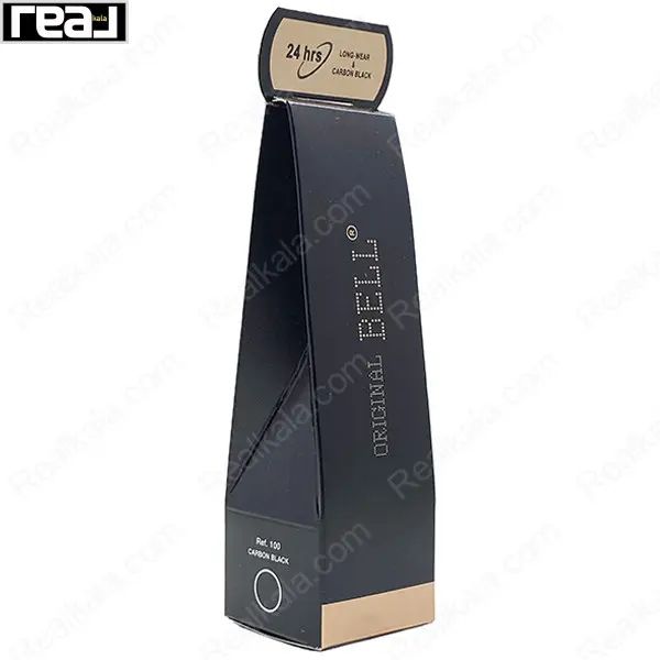 جعبه مشکی طلایی خط چشم اورجینال بل با نوشته 24HR Long Wear و Carbon Black