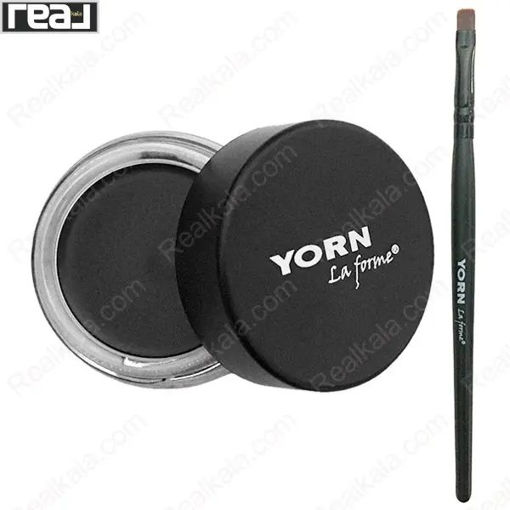 خط چشم ژلی یورن رنگ مشکی Yorn La Forme Gel Eyeliner Black