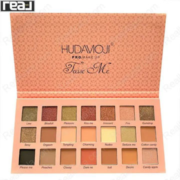 پالت سایه چشم هوداموجی مدل Tease Me با 21 رنگ متنوع و چیدمان سه‌ردیفه