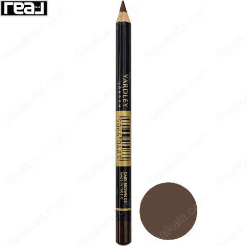 مداد چشم نرم یاردلی لندن مدل دارک براون Yardley London Soft Kohl Pencil Dark Brown 02