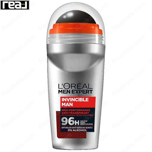 مام رول ضد تعریق مردانه لورال مدل اینوینسیبل ۹۶ ساعته LOreal Men Expert Invincible Man Roll-On