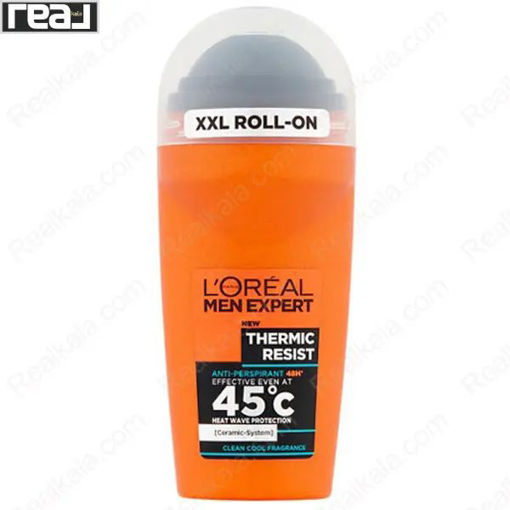 مام رول ضد تعریق لورال مدل ترمیک رزیست ۴۸ ساعته LOreal Men Expert Thermic Resist Roll-On