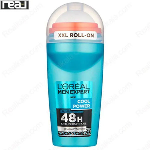 مام رول ضد تعریق لورال مدل کول پاور ۴۸ ساعته LOreal Men Expert Cool Power Roll-On