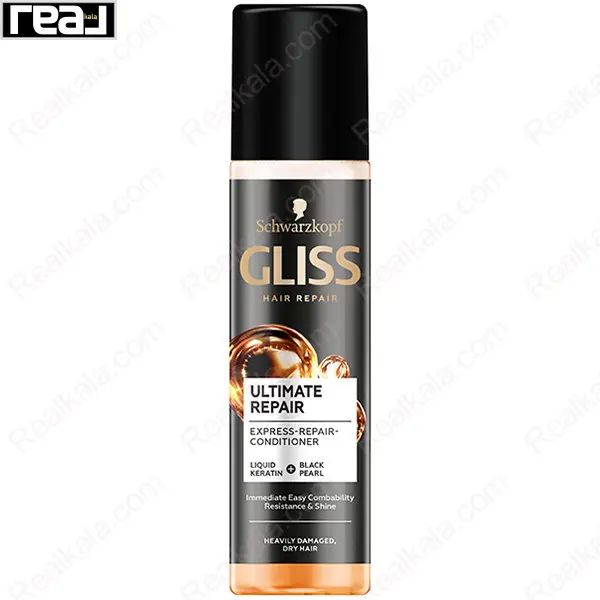 اسپری دوفاز ترمیم‌کننده Gliss Ultimate Repair برای موهای آسیب‌دیده