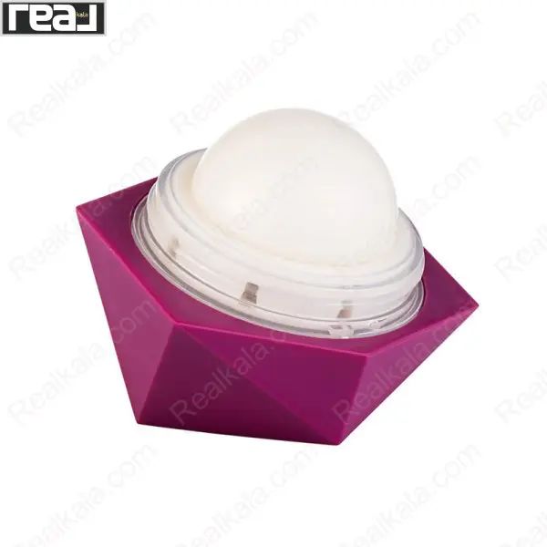 بالم لب فلورمار مدل Strawberry با طراحی الماسی و استیک گنبدی سفید