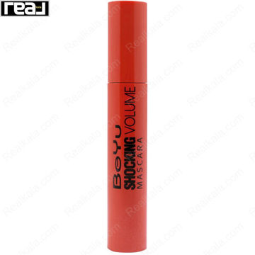 ریمل قرمز BeYu مدل Shocking Volume با نوشته مشکی روی پوکه