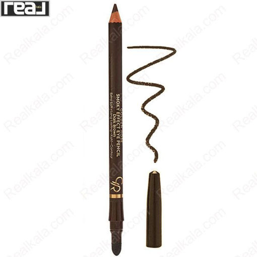 مداد چشم اسموکی افکت گلدن رز قهوه‌ ای تیره Golden Rose Smoky Effect Eye Pencil Dark Brown