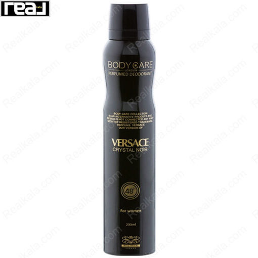 اسپری بدن بادی کر زنانه رایحه ورساچه کریستال نویر Body Care Versace Crystal Noir