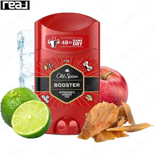 مام استیک الد اسپایس بوستر FTW مردانه با عناصر رایحه لایم، سیب، یخ و چوب