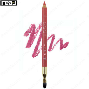 مداد لب آون مدل Rose با رنگ صورتی طبیعی و براش انتهایی