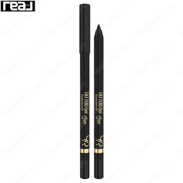 مداد چشم ژلی گلدن رز مدل Tattoo شماره 101 مشکی با درپوش و نوک باز