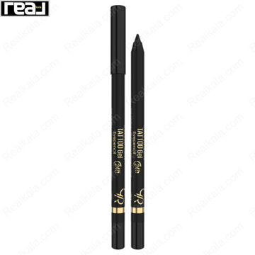 مداد چشم ژلی گلدن رز مدل Tattoo شماره 101 مشکی با درپوش و نوک باز