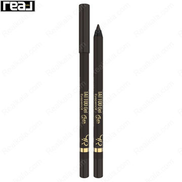 مداد چشم ژلی گلدن رز شماره 102 با درپوش و نوک باز و رنگ قهوه ای سوخته