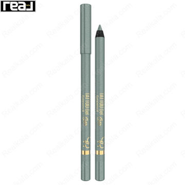 مداد چشم ژلی گلدن رز شماره 105 با درپوش و نوک باز و رنگ سبز نقره ای براق