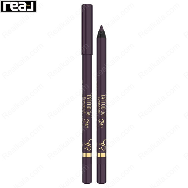 مداد چشم ژلی گلدن رز شماره 108 با درپوش و نوک باز و رنگ بنفش فانتزی