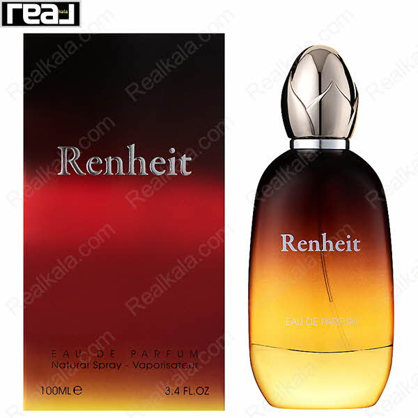 بسته‌بندی گرادیانی ادکلن Renheit مردانه Fragrance World همراه با بطری