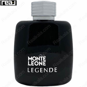 بطری مشکی ادکلن Monte Leone Legende مردانه Fragrance World با درب نقره‌ای