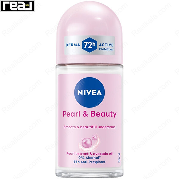 مام رول ضد تعریق زنانه نیوا پرل اند بیوتی Nivea Women Pearl & Beauty Roll On Deodorant