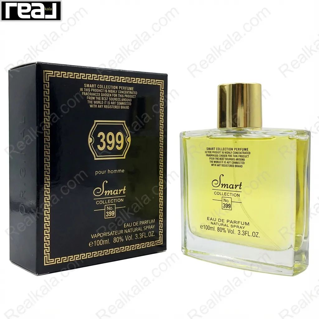 شیشه و جعبه اسمارت کالکشن کد 399 ورساچه عود نویر مردانه سایز 100 میل