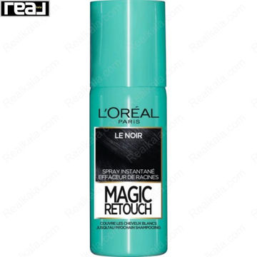 اسپری کانسیلر ریشه مو لورال Magic Retouch رنگ Noir با پوشش فوری