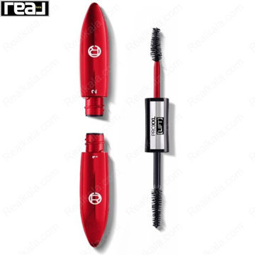 نمای نزدیک برس‌های دو مرحله‌ای ریمل Pro XXL Lift برای حجم و کرل